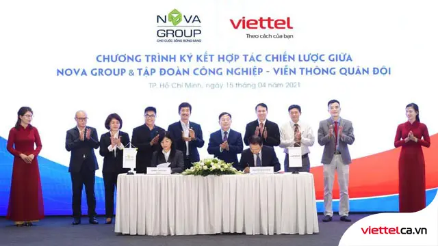 Ký kết hợp tác giữa Viettel và Nova Group