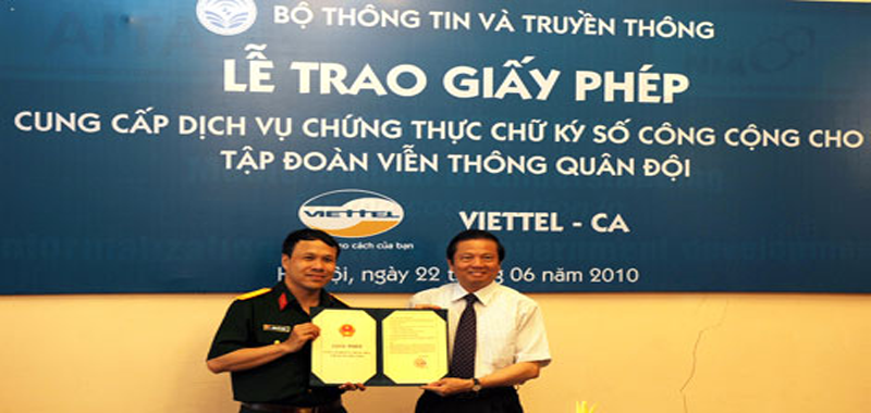 Thủ tục đăng ký Viettel CA - Giải Pháp Doanh Nghiệp Viettel